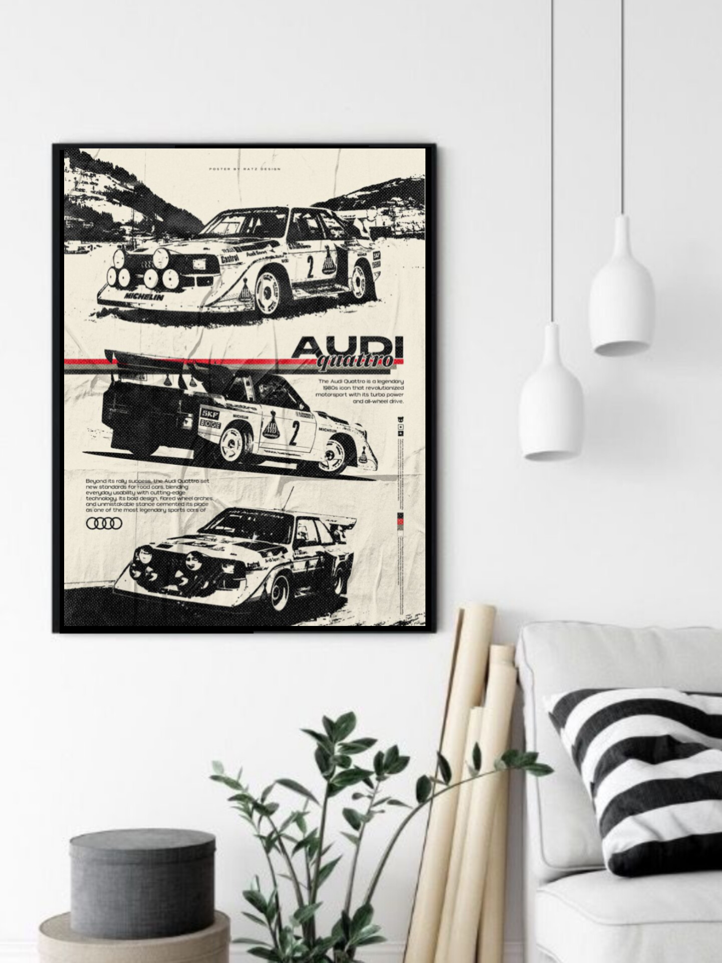 تابلو قاب عکس آئودی audi