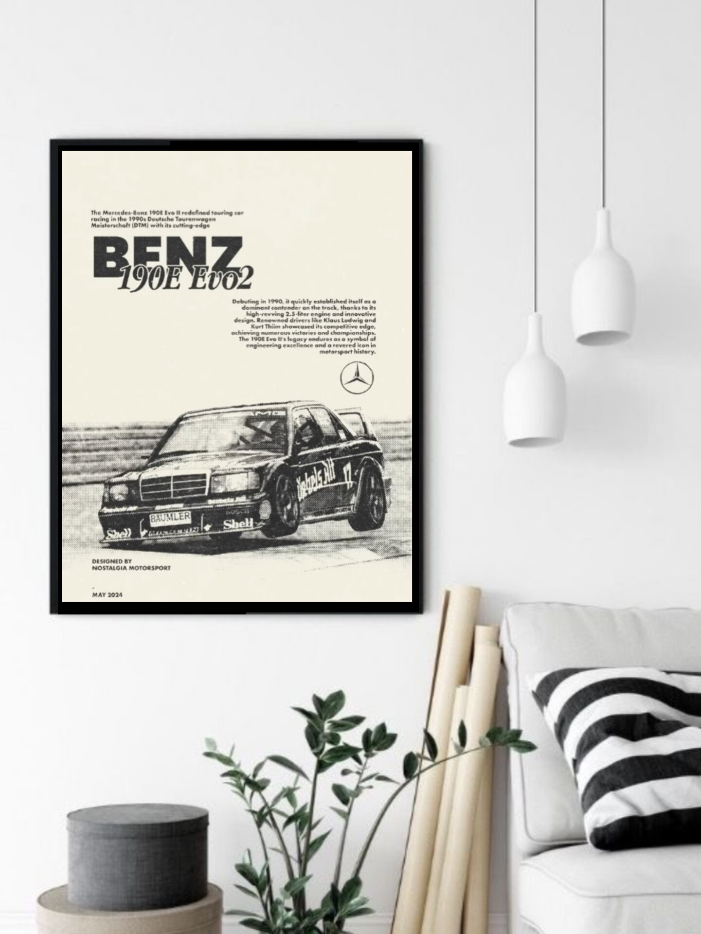 تابلو قاب عکس مرسدس بنز mercedes benz