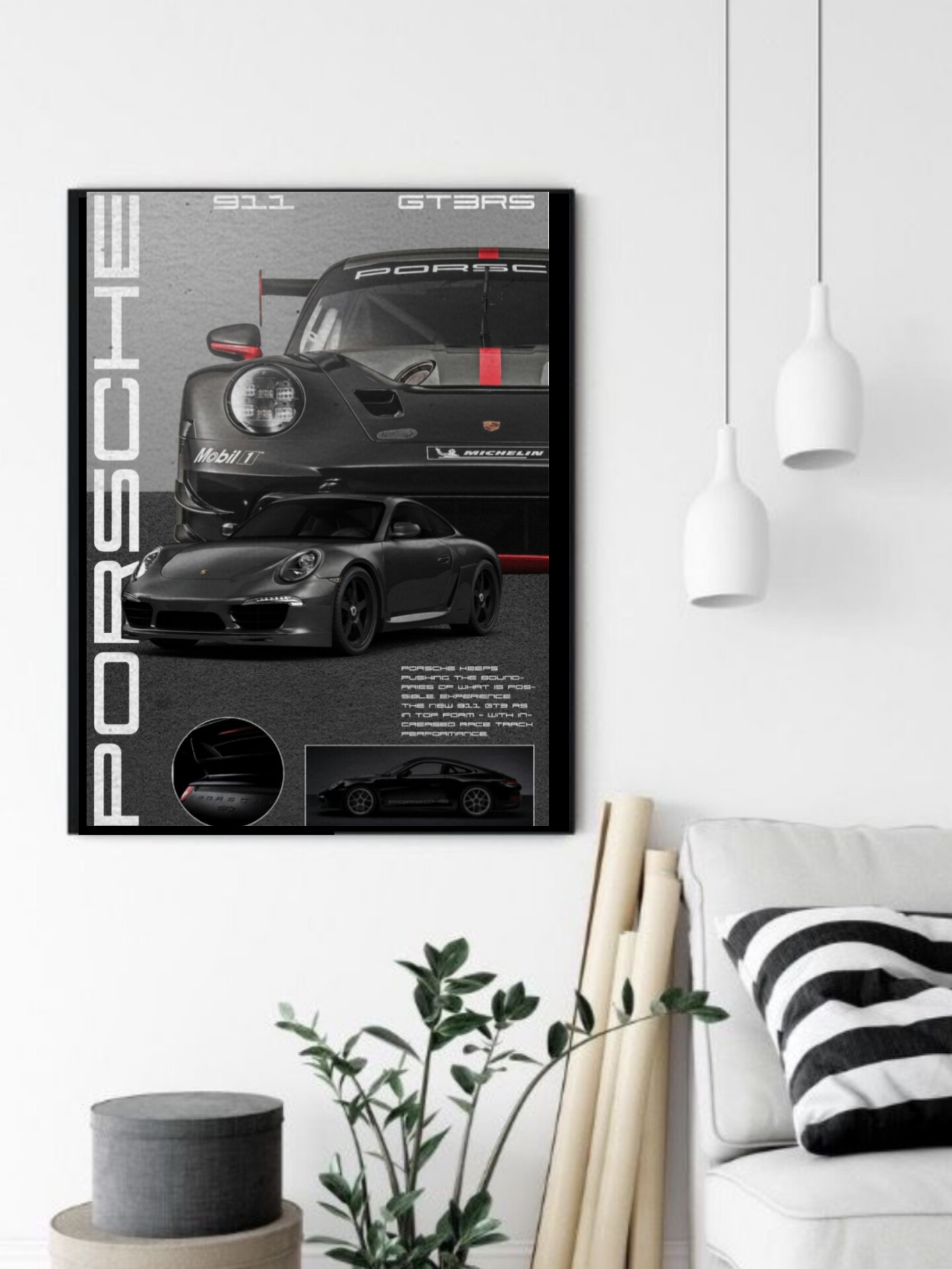 تابلو قاب عکس پورشه porsche