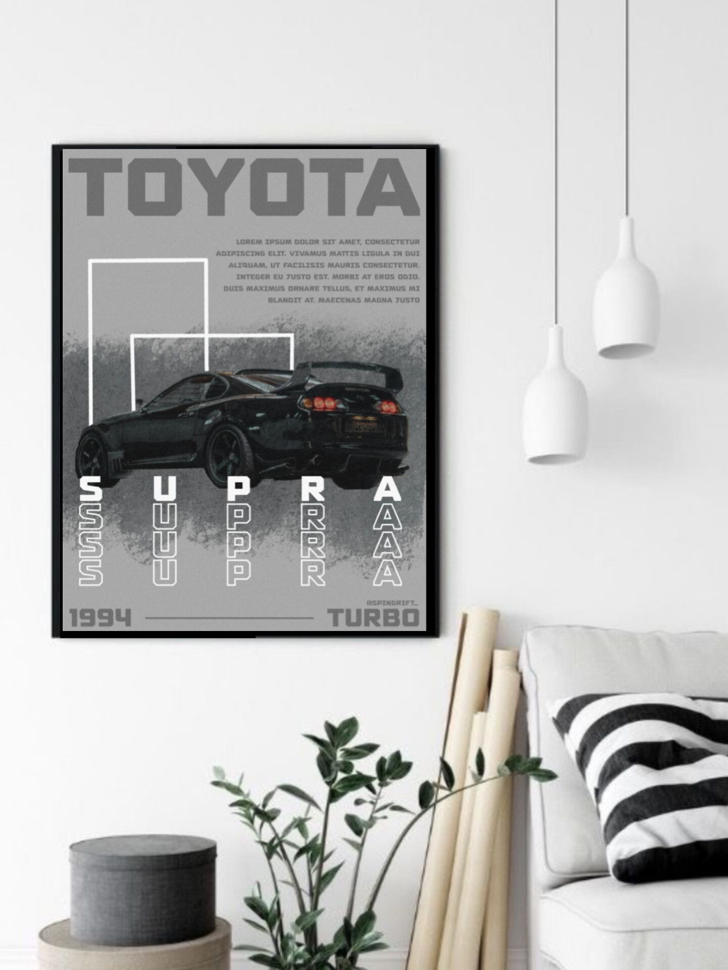 تابلو قاب عکس تویوتا toyota