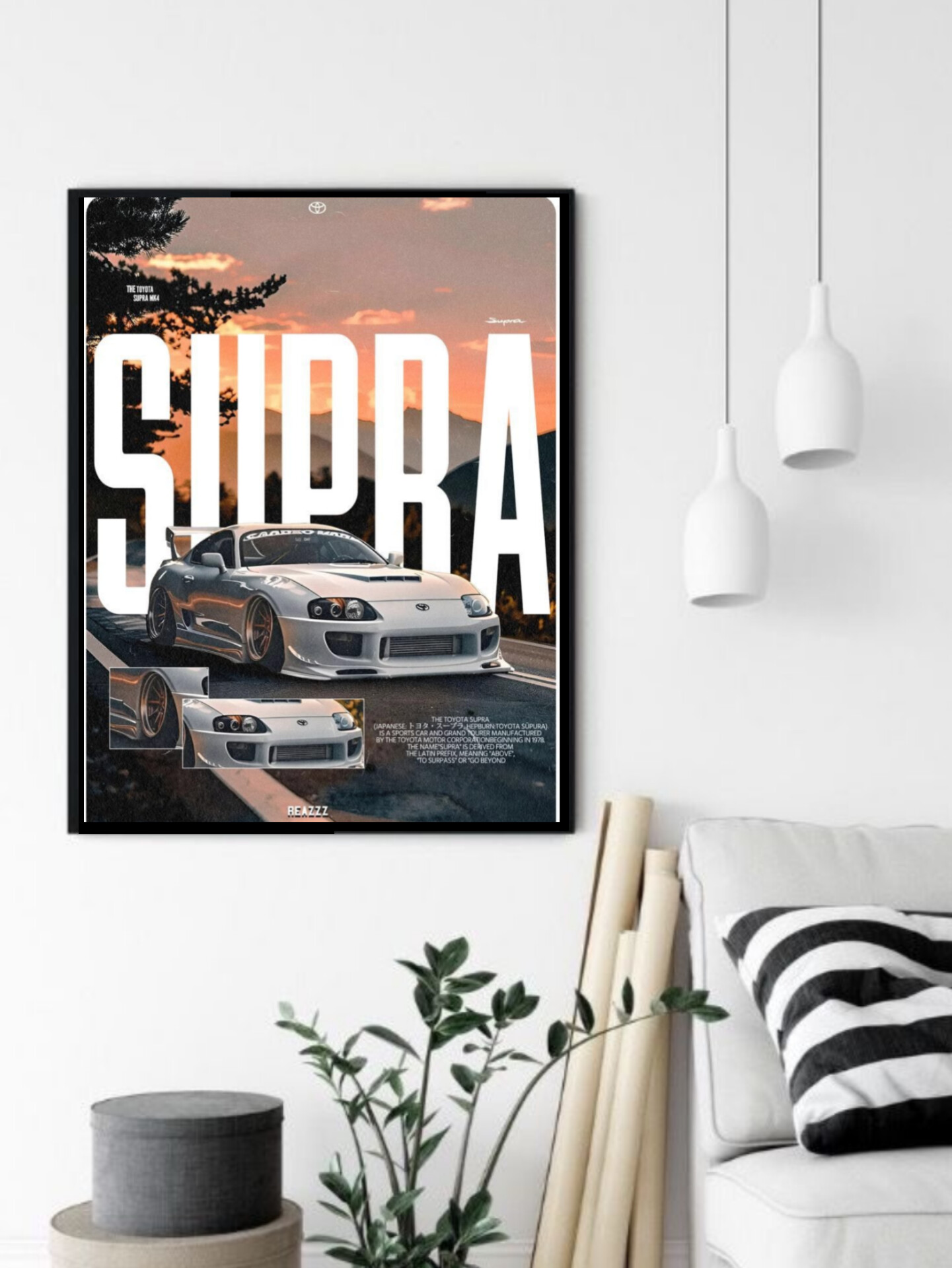 تابلو قاب عکس تویوتا toyota