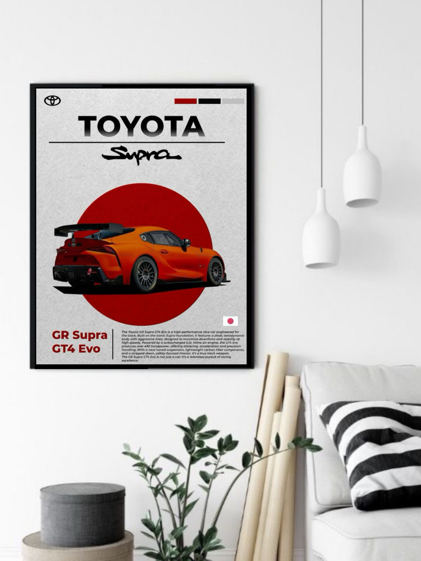 تابلو قاب عکس تویوتا toyota