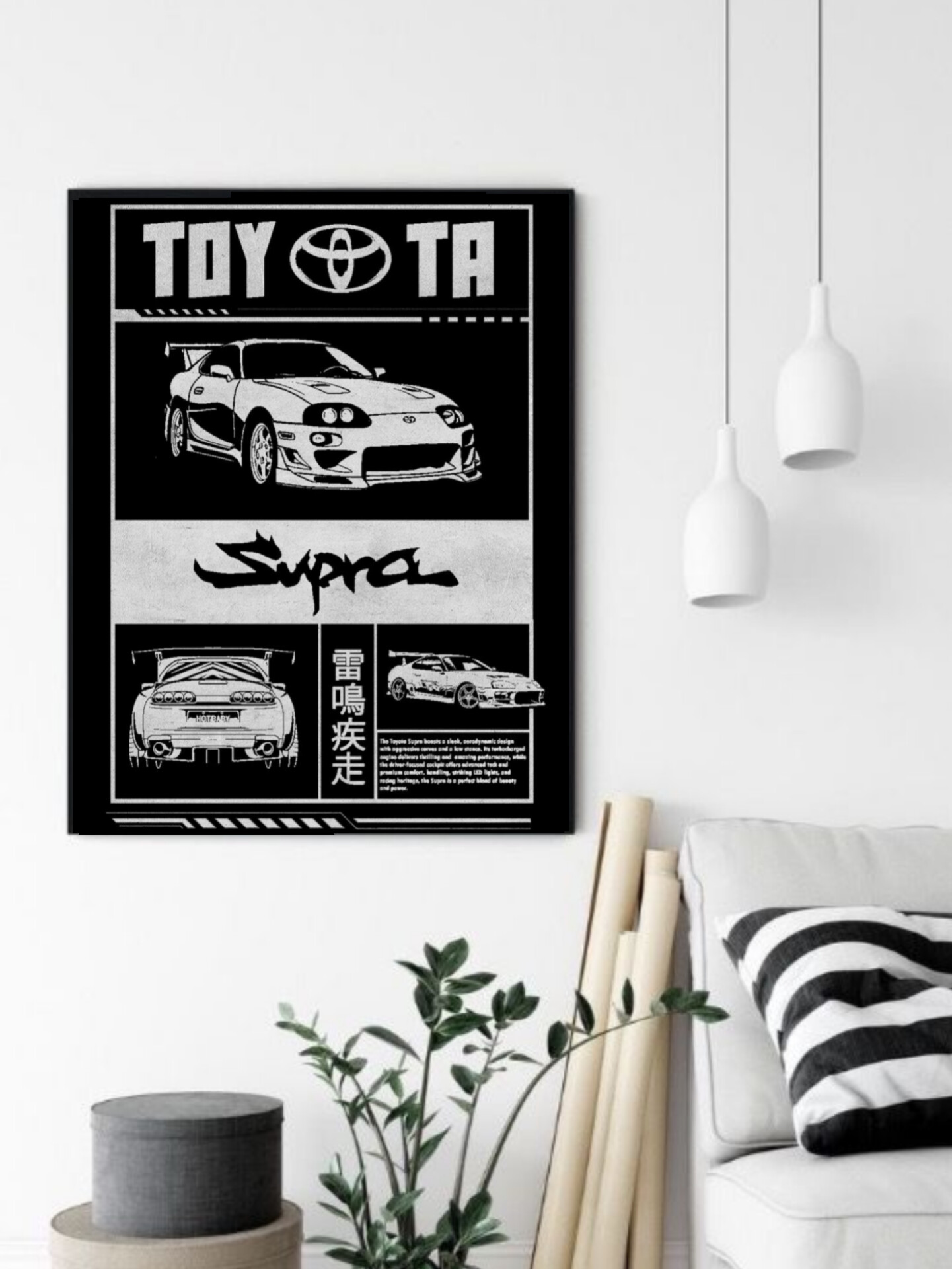 تابلو قاب عکس تویوتا toyota