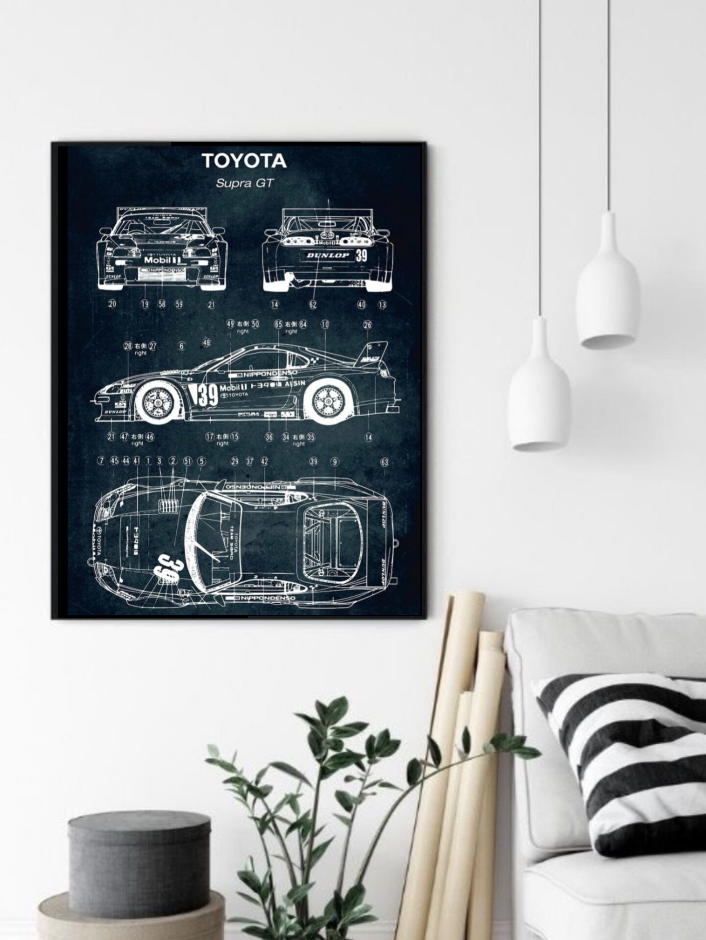 تابلو قاب عکس تویوتا toyota
