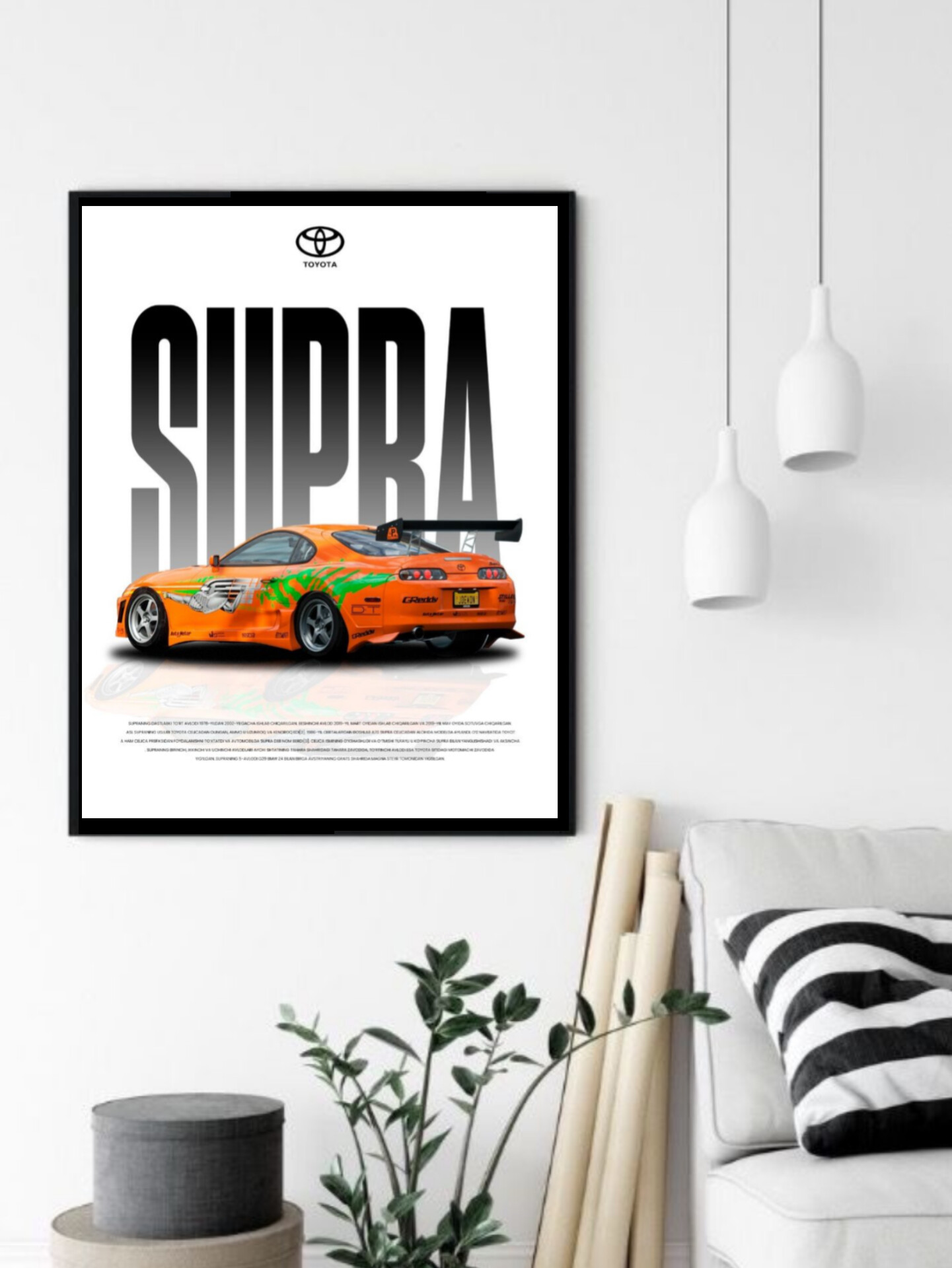 تابلو قاب عکس تویوتا toyota