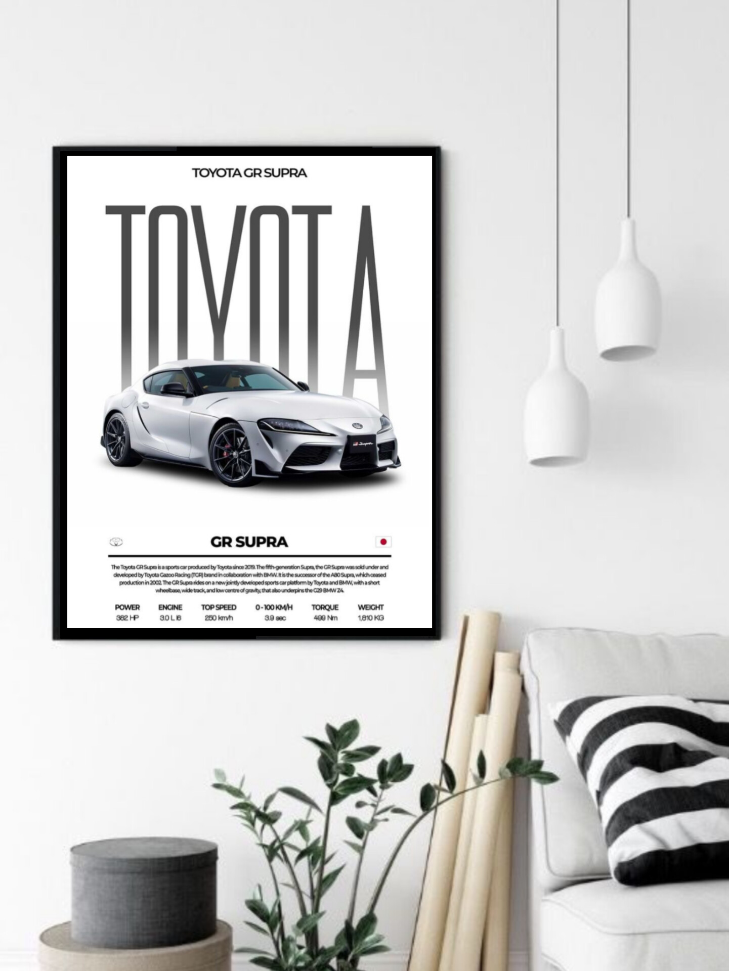 تابلو قاب عکس تویوتا toyota