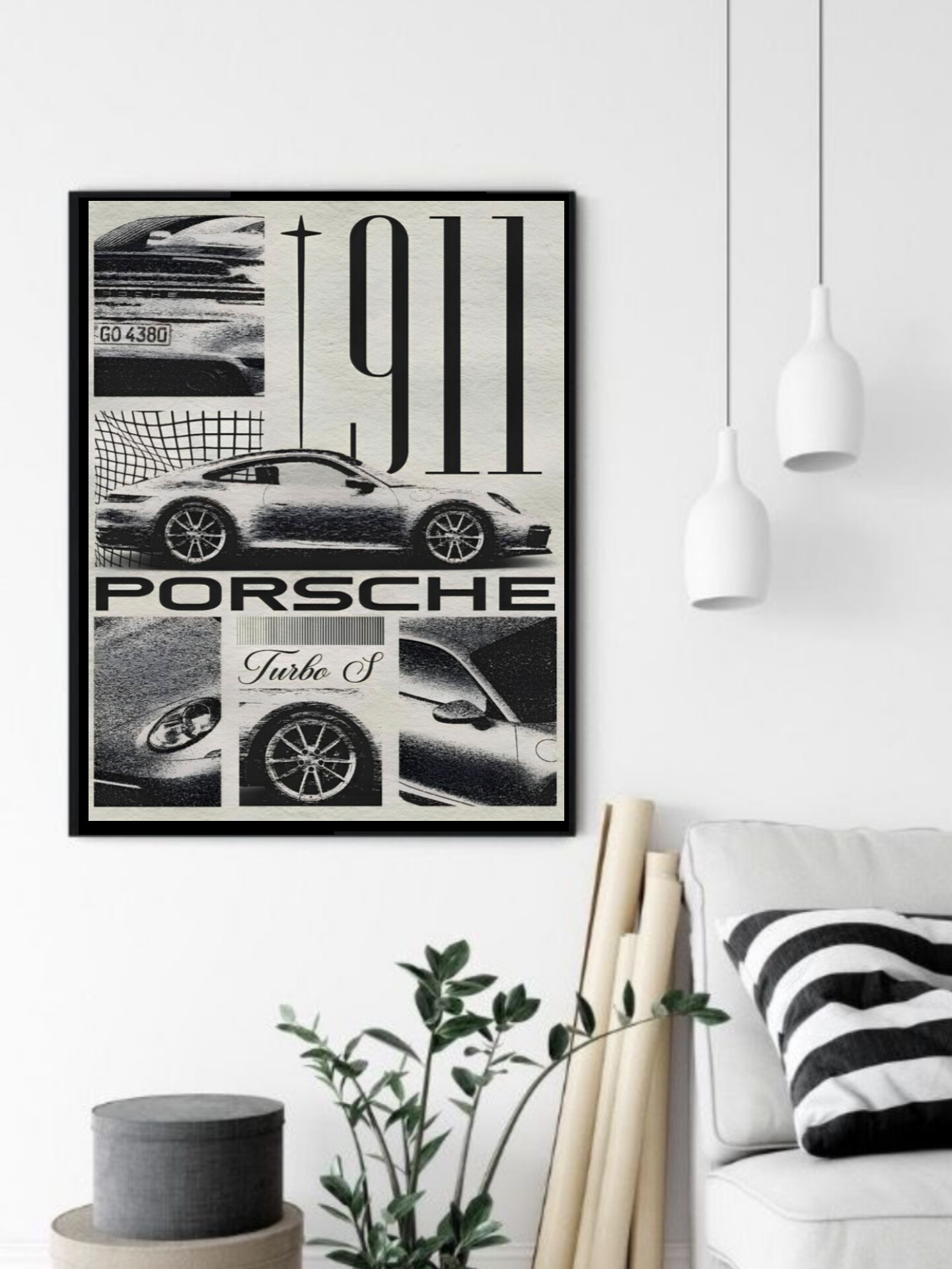 تابلو قاب عکس پورشه porsche