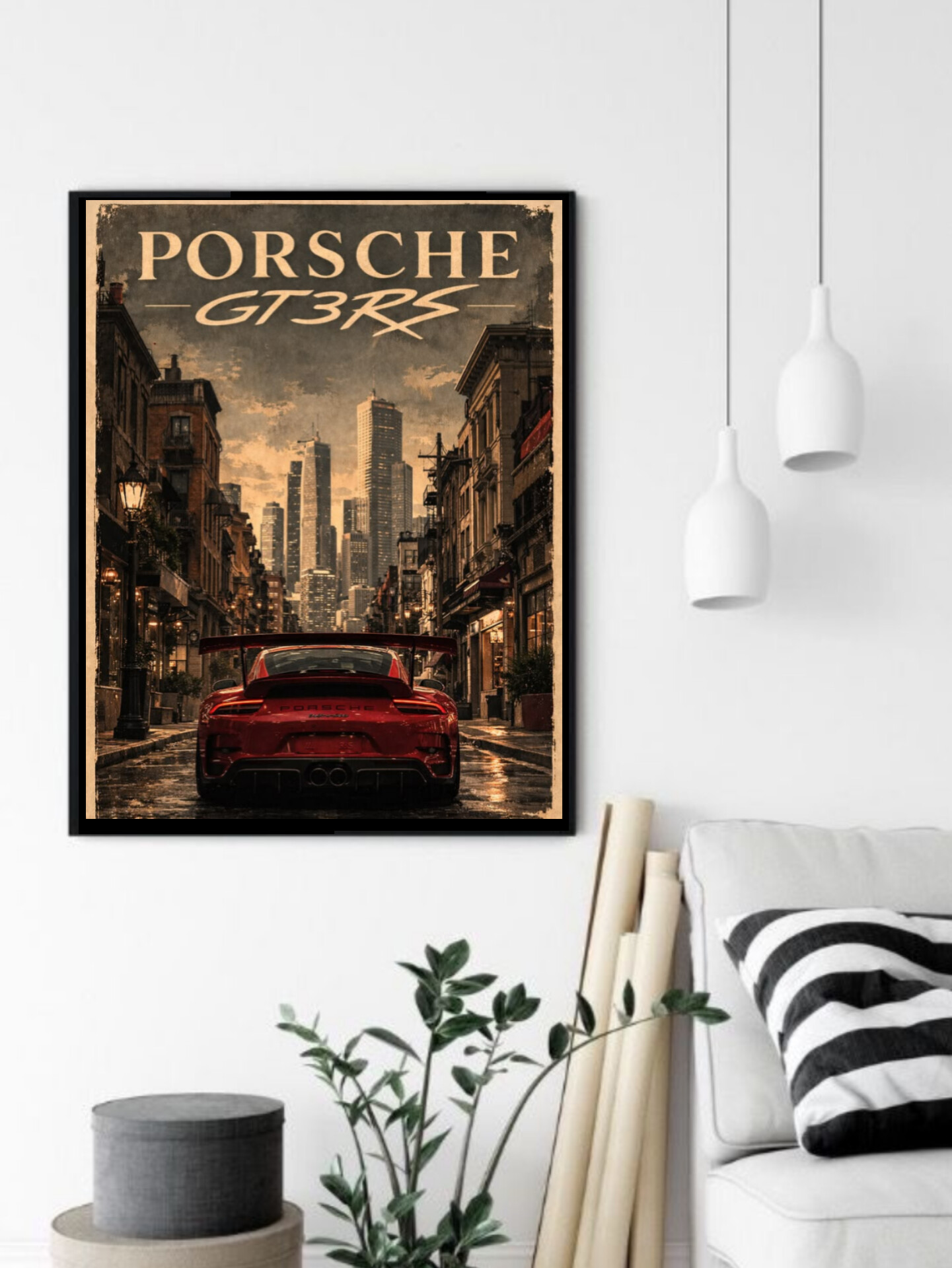 تابلو قاب عکس پورشه porsche