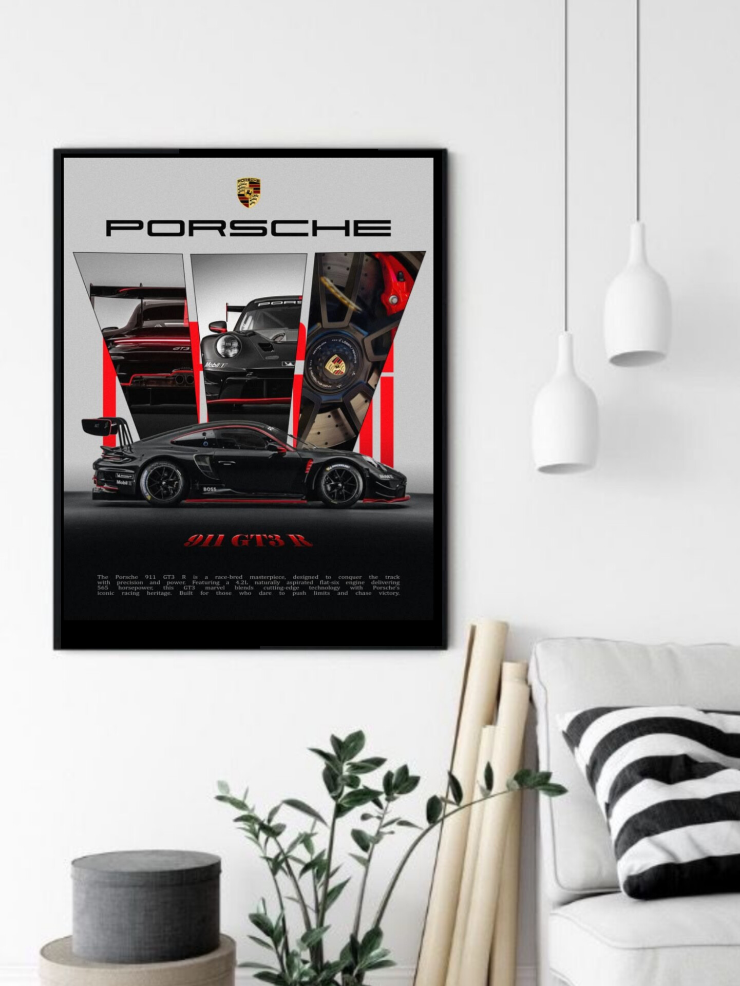 تابلو قاب عکس پورشه porsche
