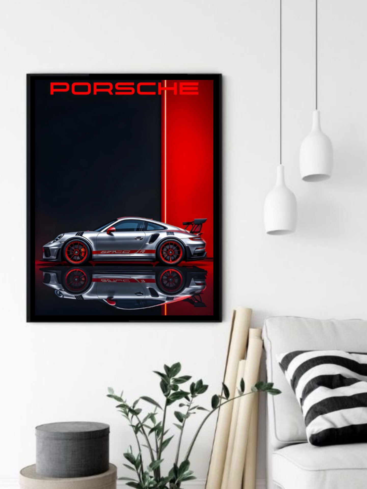 تابلو قاب عکس پورشه porsche