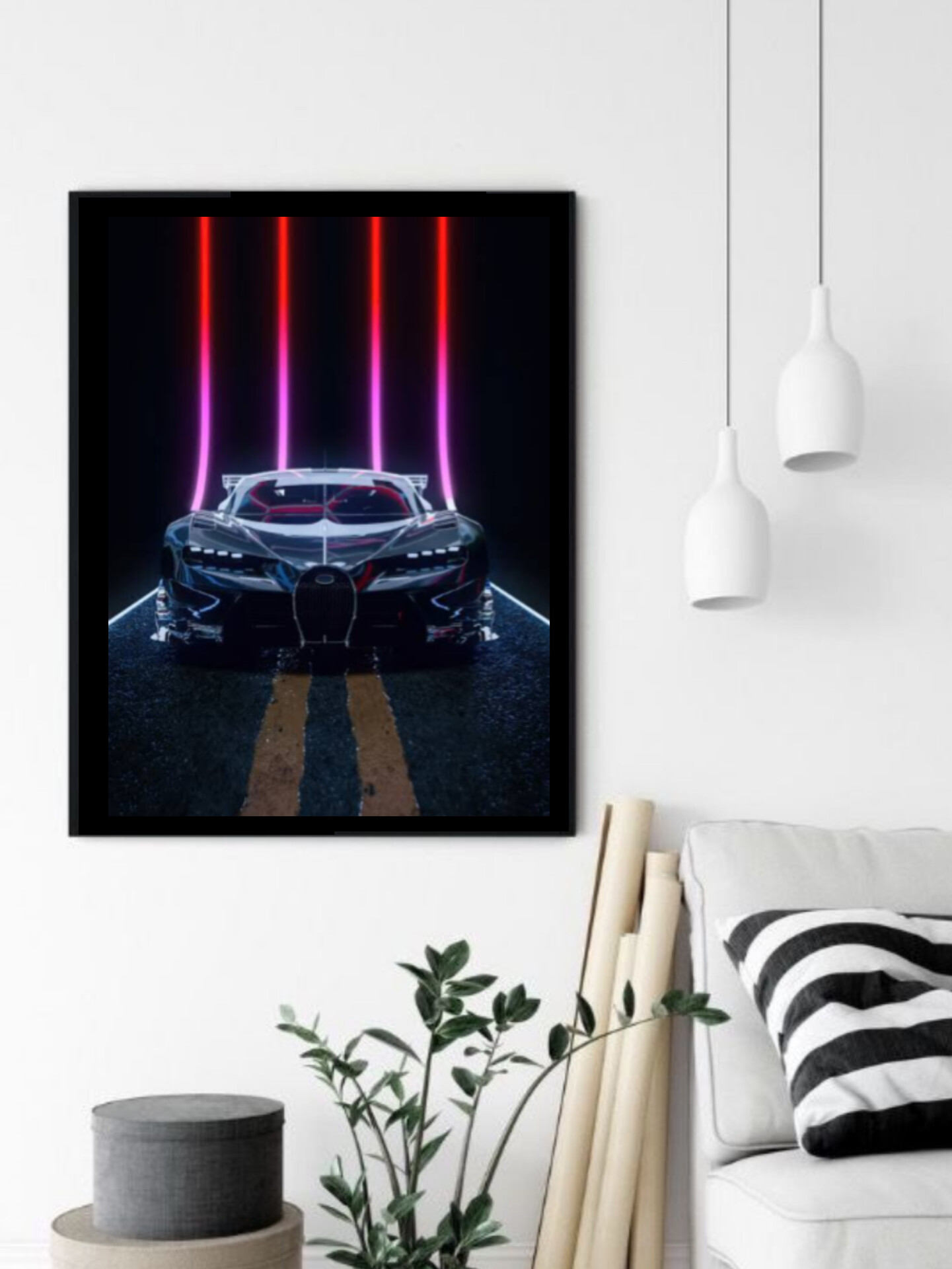 تابلو قاب عکس بوگاتی bugatti