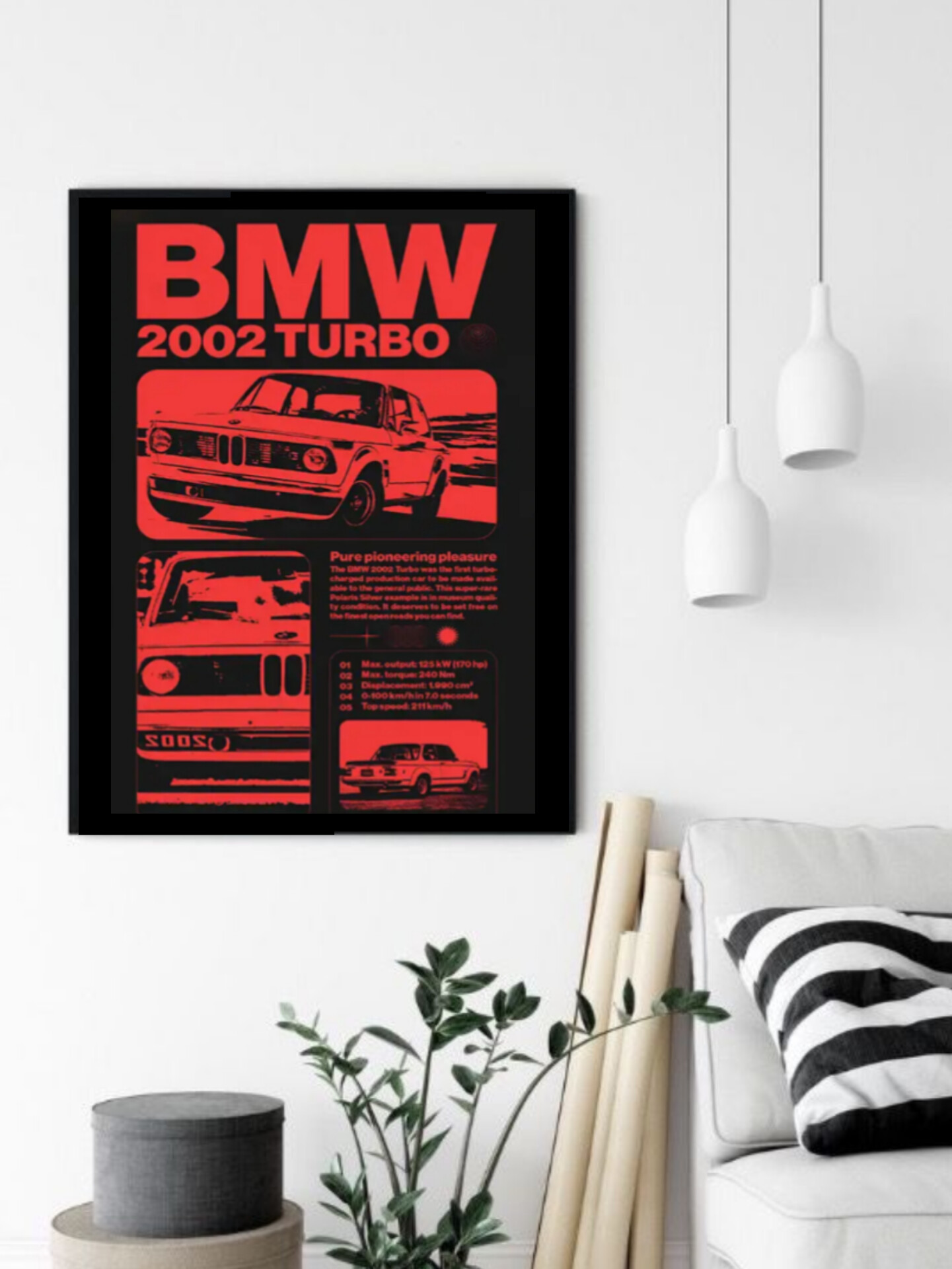 تابلو قاب عکس بی ام و bmw