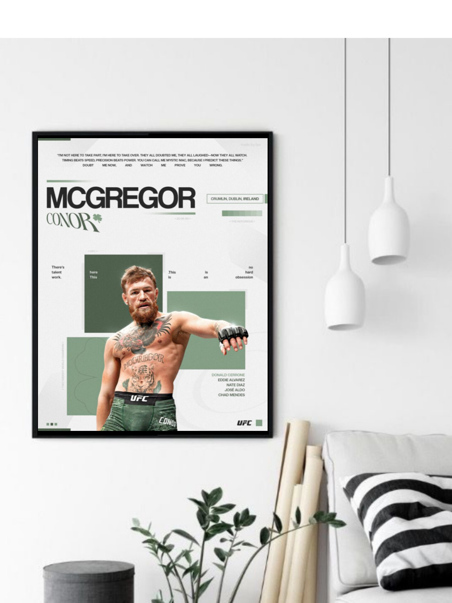 تابلو قاب عکس کانر مک گرگور