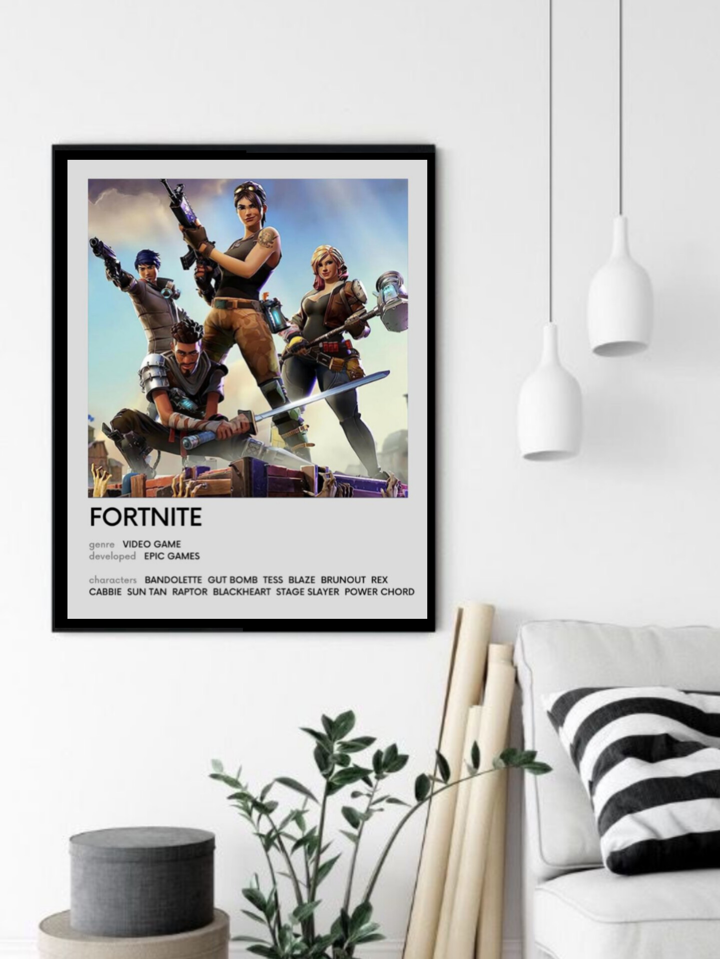 تابلو قاب عکس فورتنایت